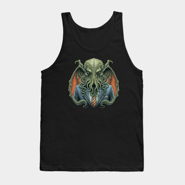 Cthulhu For President USA 2024 Election (Green Cthulhu) Tank Top by InfinityTone